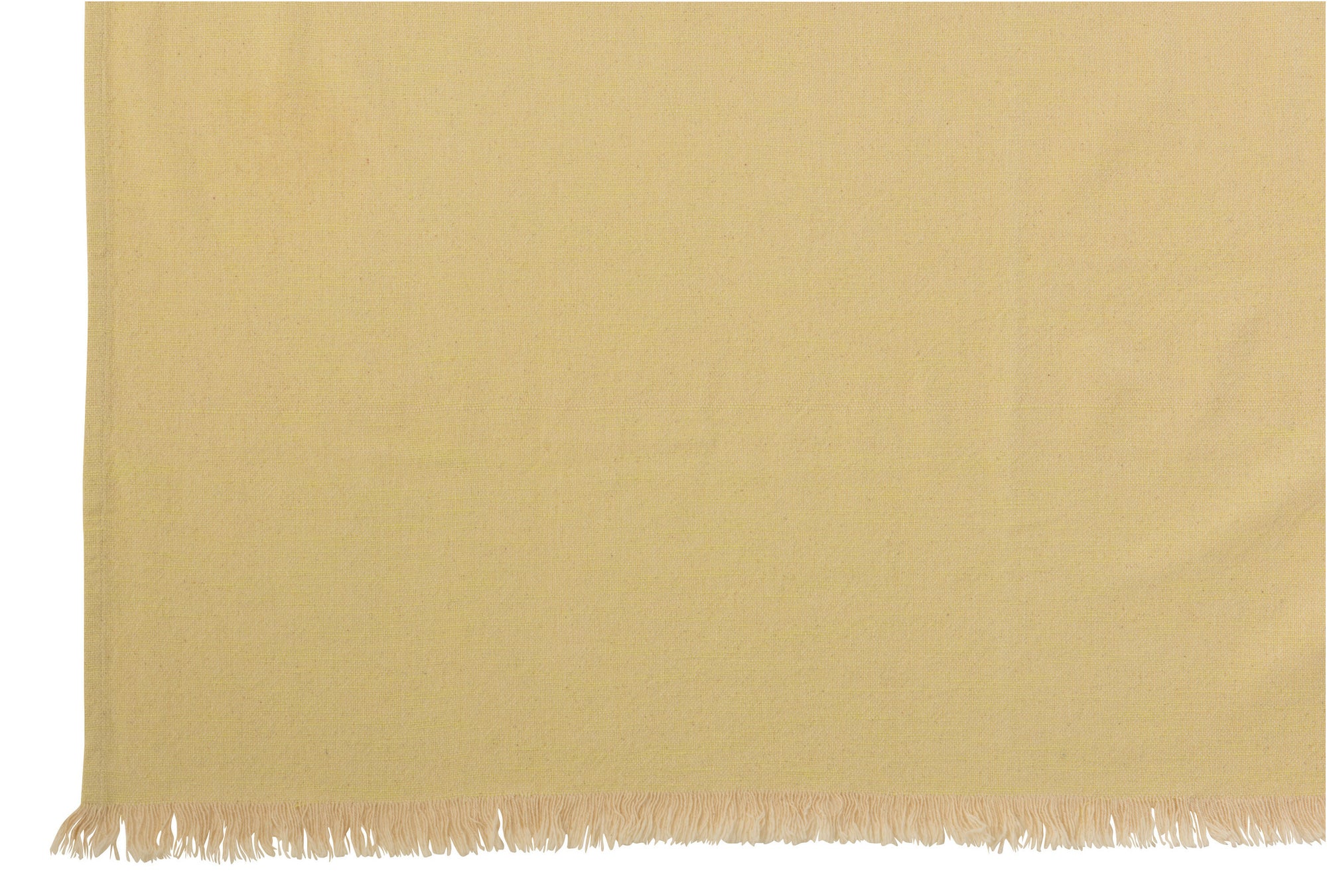 J-LINE GERUITE ONREGELMATIGE KATOENEN GEEL/BEIGE