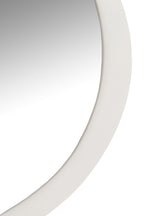 J-LINE RONDE WANDSPIEGEL METAAL/GLAS WIT LARGE