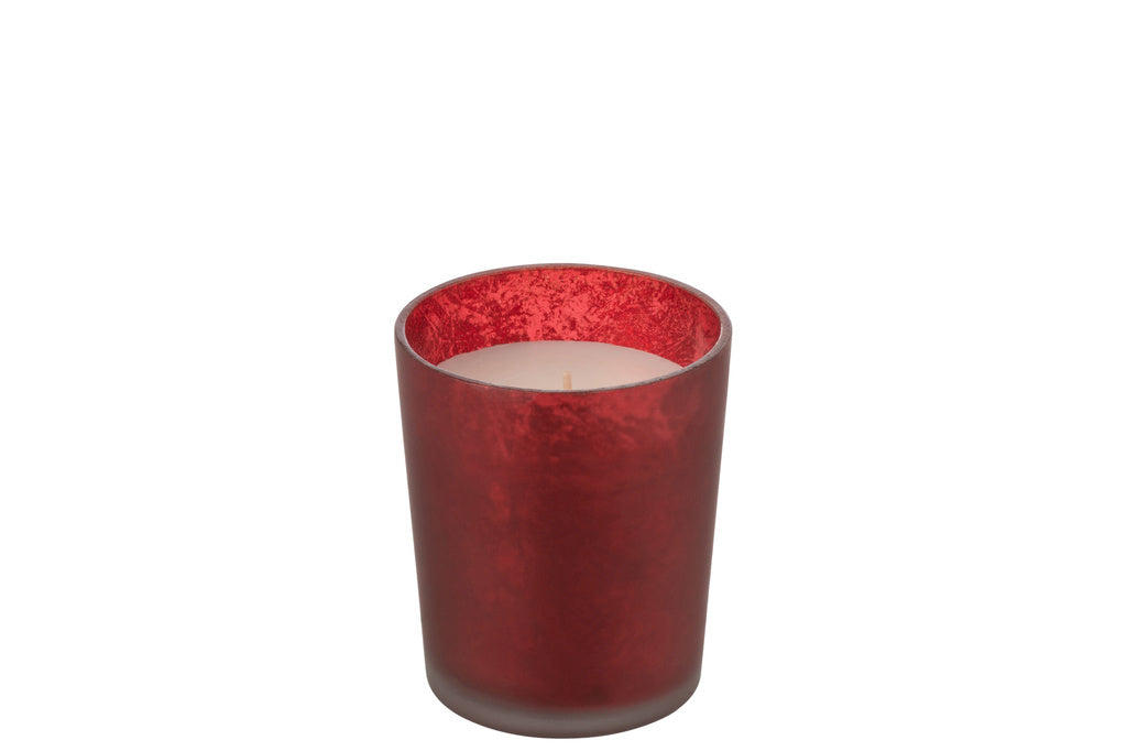 J-LINE GEURKAARS DELUXE GLASS ROOD KLEIN
