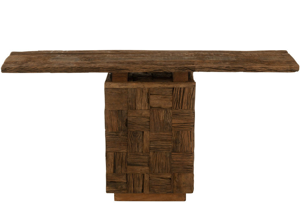 J-LINE CONSOLE WOODY WOOD NATURAL
