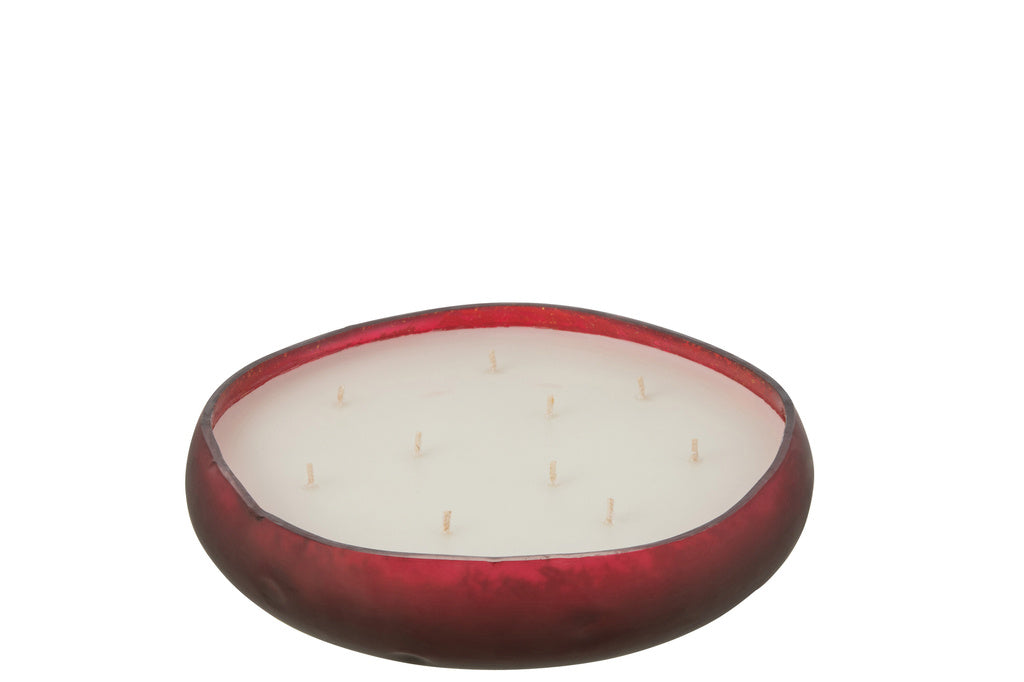 J-LINE GEURKAARS LIVIA – GLAS ROOD LARGE (40 UUR)