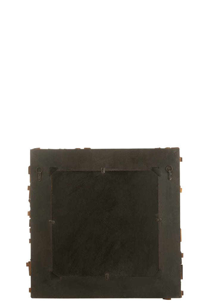 J-LINE SPIEGEL SYMA GERECYCLED HOUT/GLAS – NATUUR KLEIN
