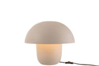 Tafellamp ijzer grijsbeige middelgroot