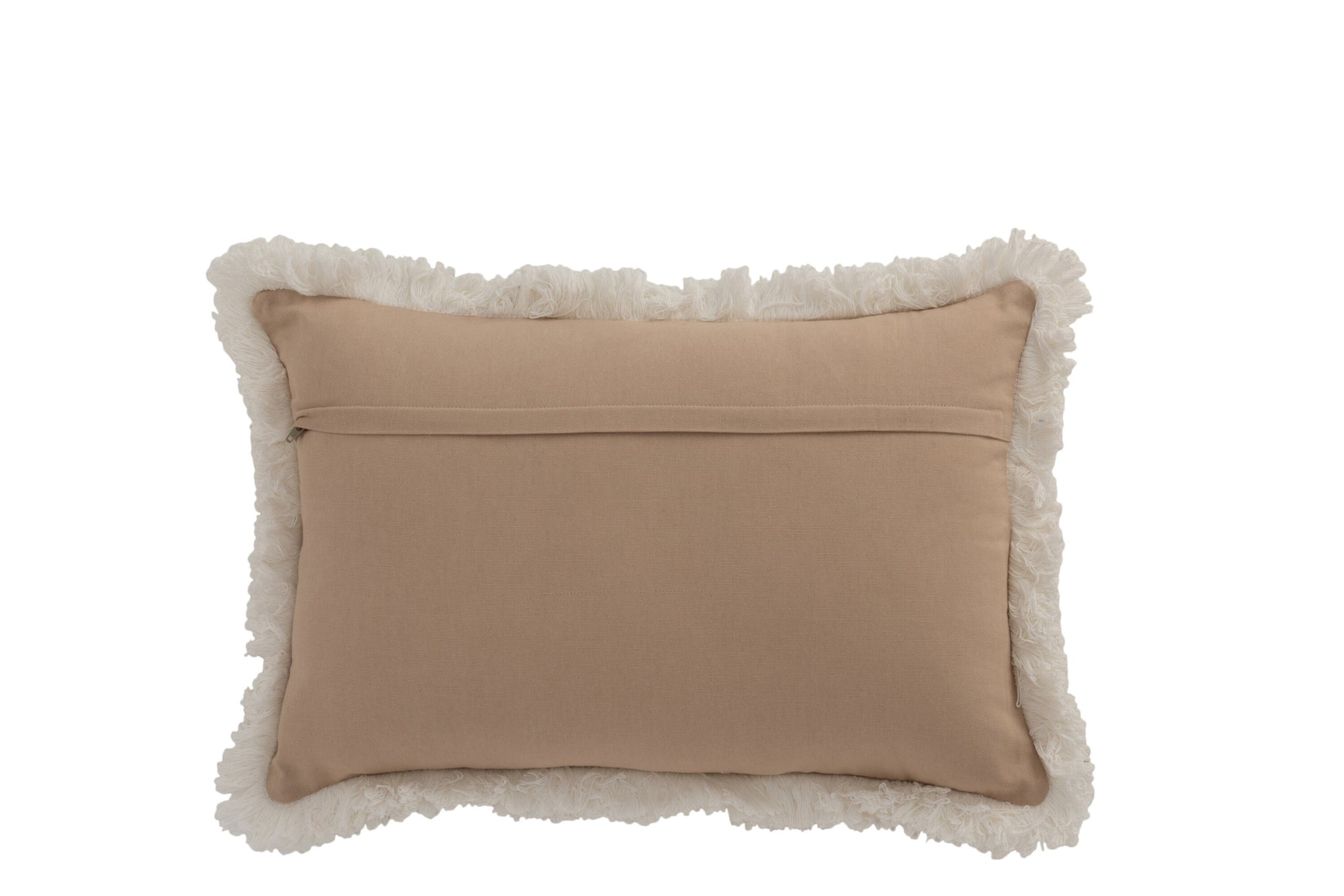Kussen Rechthoekig Patroon Met Munten Jute Natuur/Beige