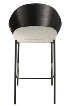 J-Line Bar Chair Lone Ply Wood/Metal Black/Grey