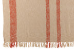 Plaid Emma Katoen Oranje