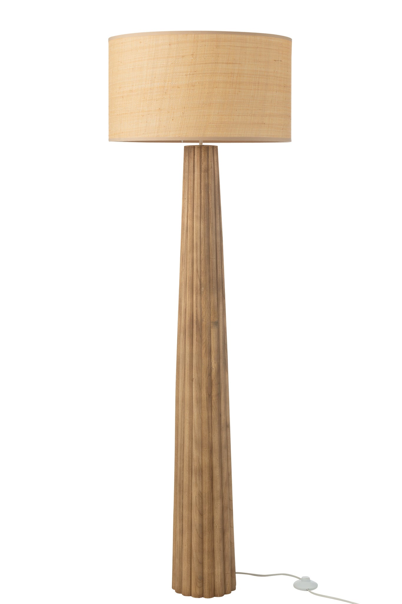Vloerlamp Paraplu Ailanthushout Naturel