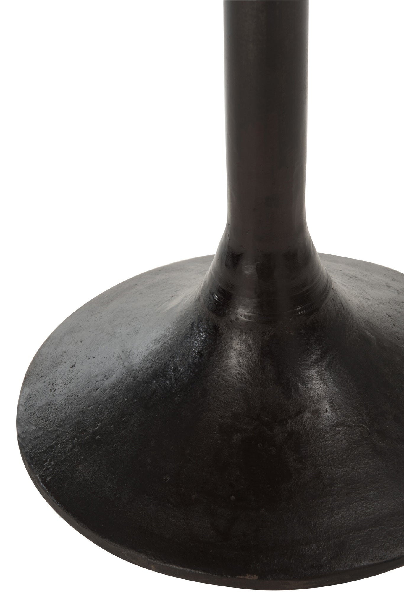 Ronde bartafel hout/metaal naturel/zwart