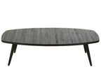 Salontafel Rechthoekig Gerecycled Teak Zwart