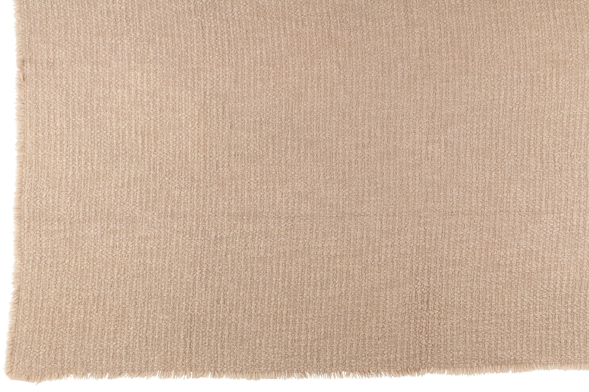 J-LINE PLAID MET RAFELIGE RANDEN KATOEN/POLYESTER BEIGE