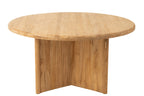 Ronde teakhouten tafel naturel