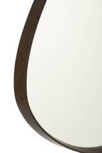 J-LINE HANGENDE SPIEGEL ABSTRACT MDF/DONKERBRUIN KLEIN