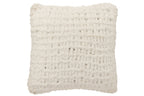 Kussen Gebreid Polyester Wit/Kerst Rood
