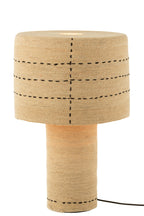 J-LINE KAST SHANIL 2-DEURS HOUT/IJZER NATUREL/GRIJS