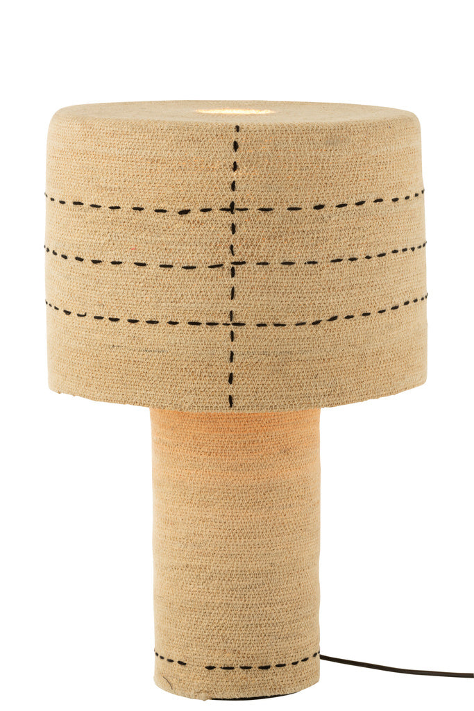 J-LINE KAST SHANIL 2-DEURS HOUT/IJZER NATUREL/GRIJS