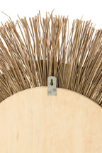 J-LINE SPIEGEL MELISSA STRO NATUREL/WIT LARGE
