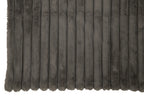 J-LINE PLAID RIBFLUWEEL POLYESTER DONKERGRIJS