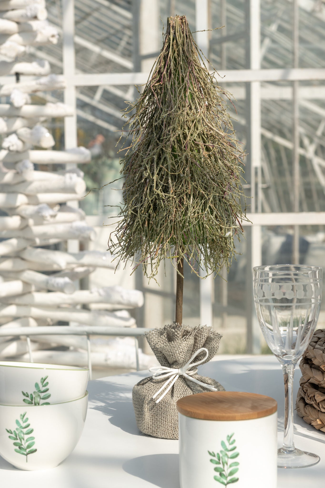J-LINE KERSTBOOM DECO TAKKEN GROEN KLEIN