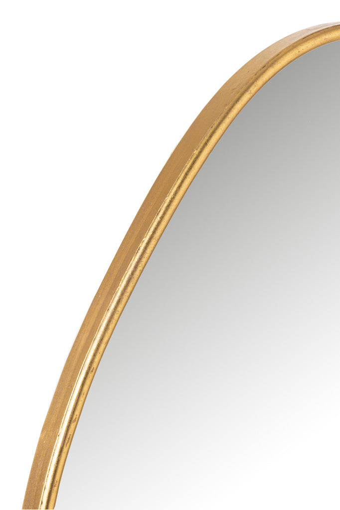  J-LINE SPIEGEL ABSTRACT MDF/GLAS GOUD LARGE