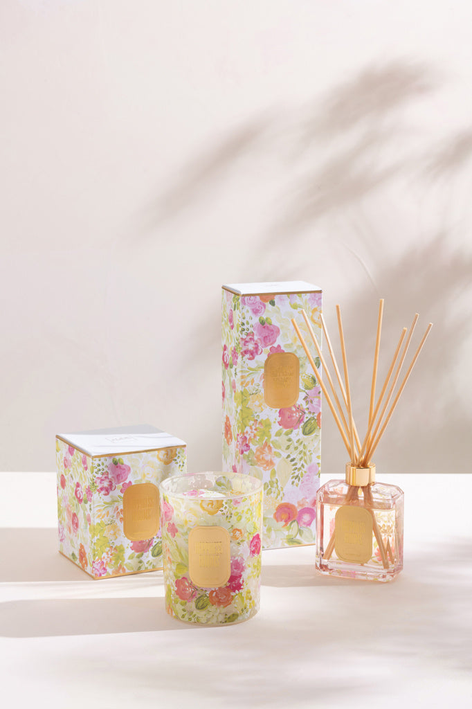 J-LINE GEUROLIE HAPPINESS BLOOMS – MIMOSA & ROOS WIT