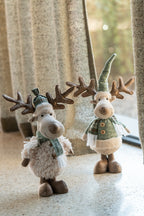 J-LINE ELAND SJAAL POLYESTER GEBROKEN WIT/GROEN ASSORTIMENT VAN 2