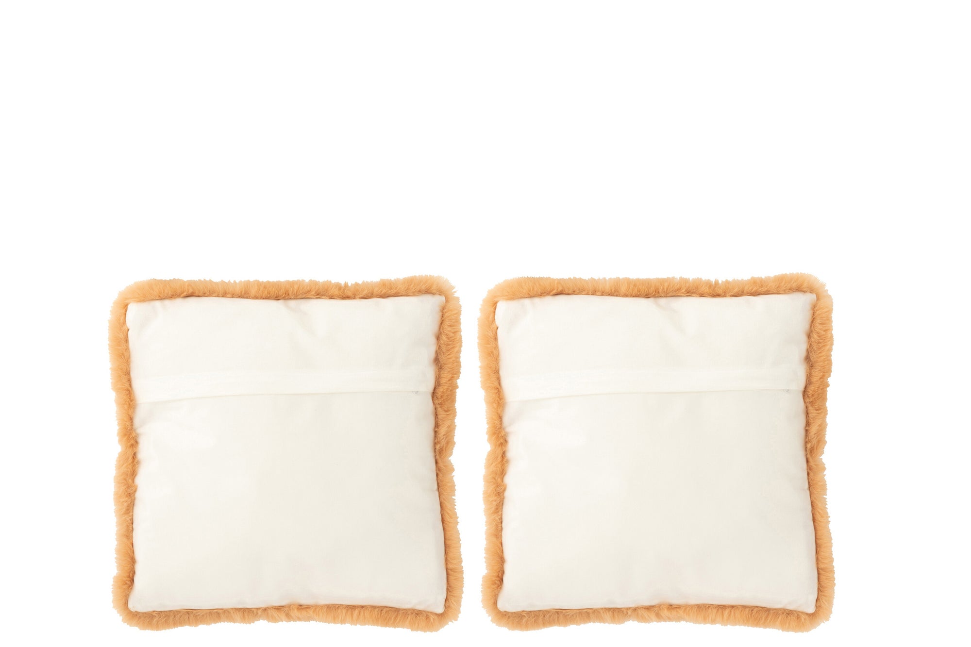 Kussen Hond Polyester Bruin/Beige Klein Assortiment Van 2