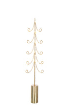 J-LINE BOOM LED CILINDER VOET IJZER GOUDKLEURIG GROOT