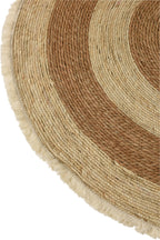 Rug Kwast Band Maïs Schil/Katoen Beige/Bruin Wit