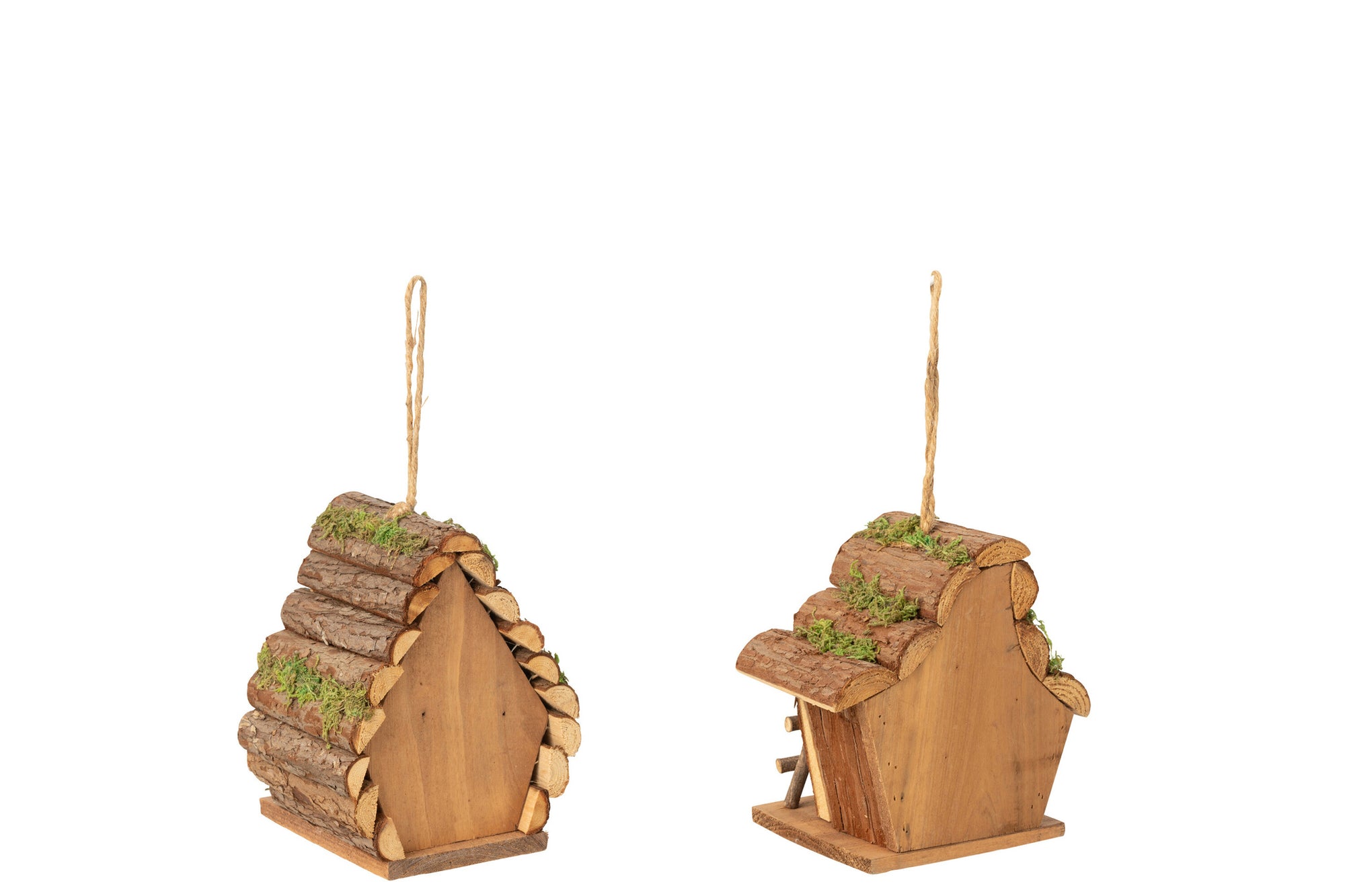 Vogelhuisje Ladder Vurenhout Natuurlijk Klein Assortiment Van 2