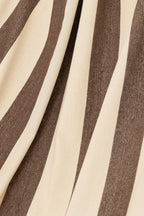 J-LINE HANGMAT GROTE STREPEN – KATOEN/POLYESTER DONKERBRUIN/ECRU