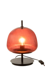 Tafellamp Oasis glas rood klein