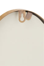 J-LINE SPIEGEL ABSTRACT MDF/GLAS GOUD KLEIN