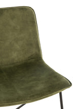 Loungestoel Isabel Metaal/Textiel Groen
