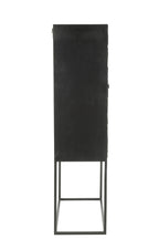 J-LINE KAST SHANIL HOUT/IJZER ZWART