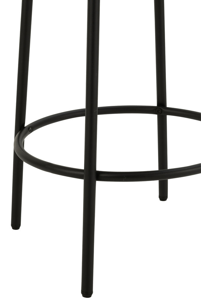 J-LINE BARKRUK BOUCLÉ TRIPLEX/POLYESTER WIT/ZWART