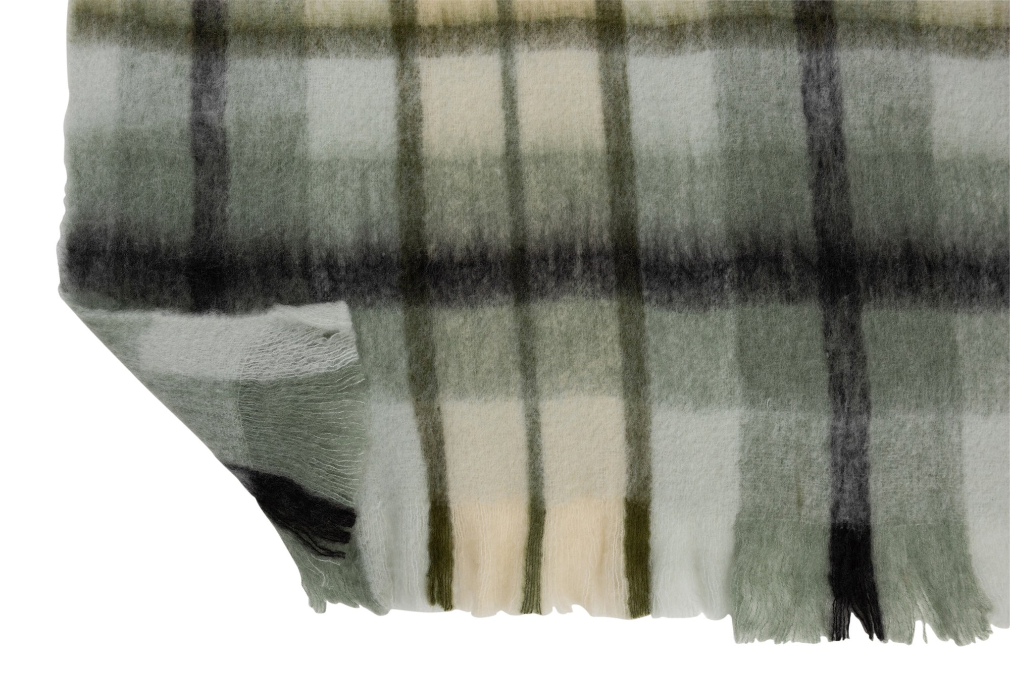 J-LINE PLAID RHOMBUS ACRYL/WOL BRUIN/GROEN/WIT