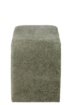 N-vormige kruk, textiel, mintgroen