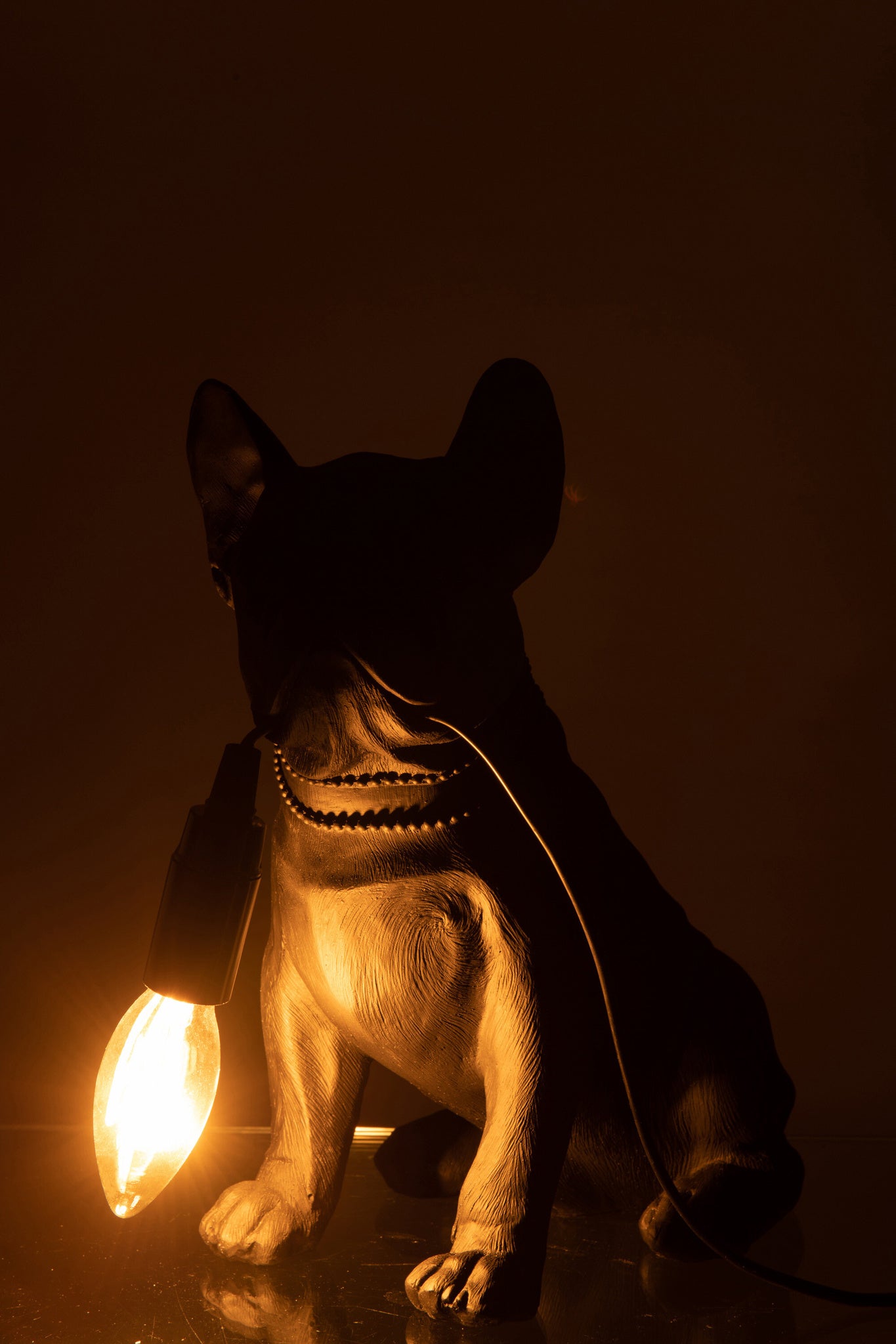 Lamp Bulldog Poly Zwart