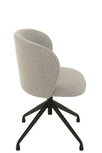 Stoel Draaien/Omhoog/Omlaag Linnen Grijs