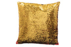 Kussen Omkeerbare Pailletten Rood/Goud