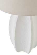 Witte keramische tafellamp