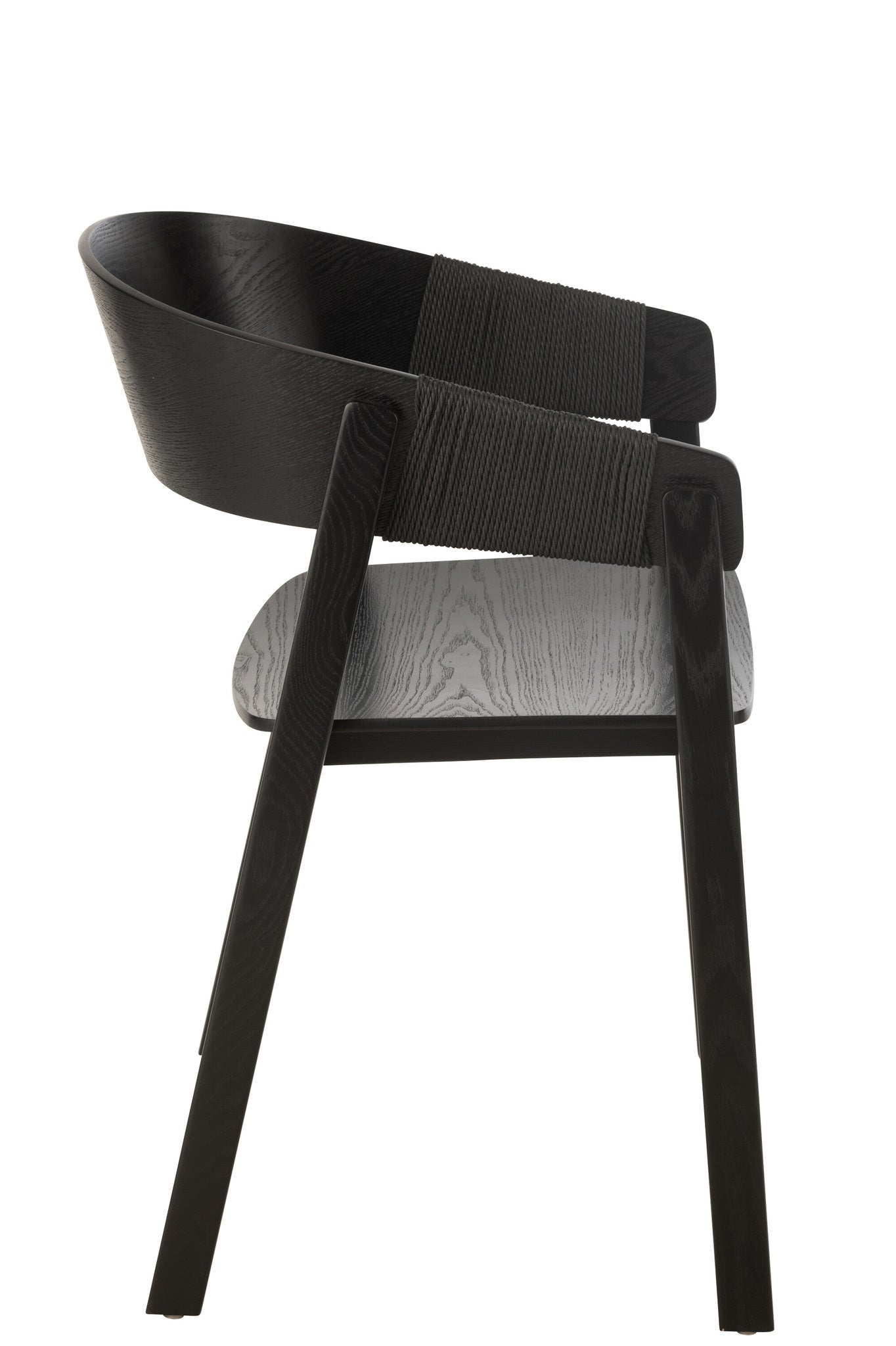 Stoel Naga Essenhout/Touw Zwart
