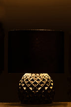 Tafellamp glas LED zwart