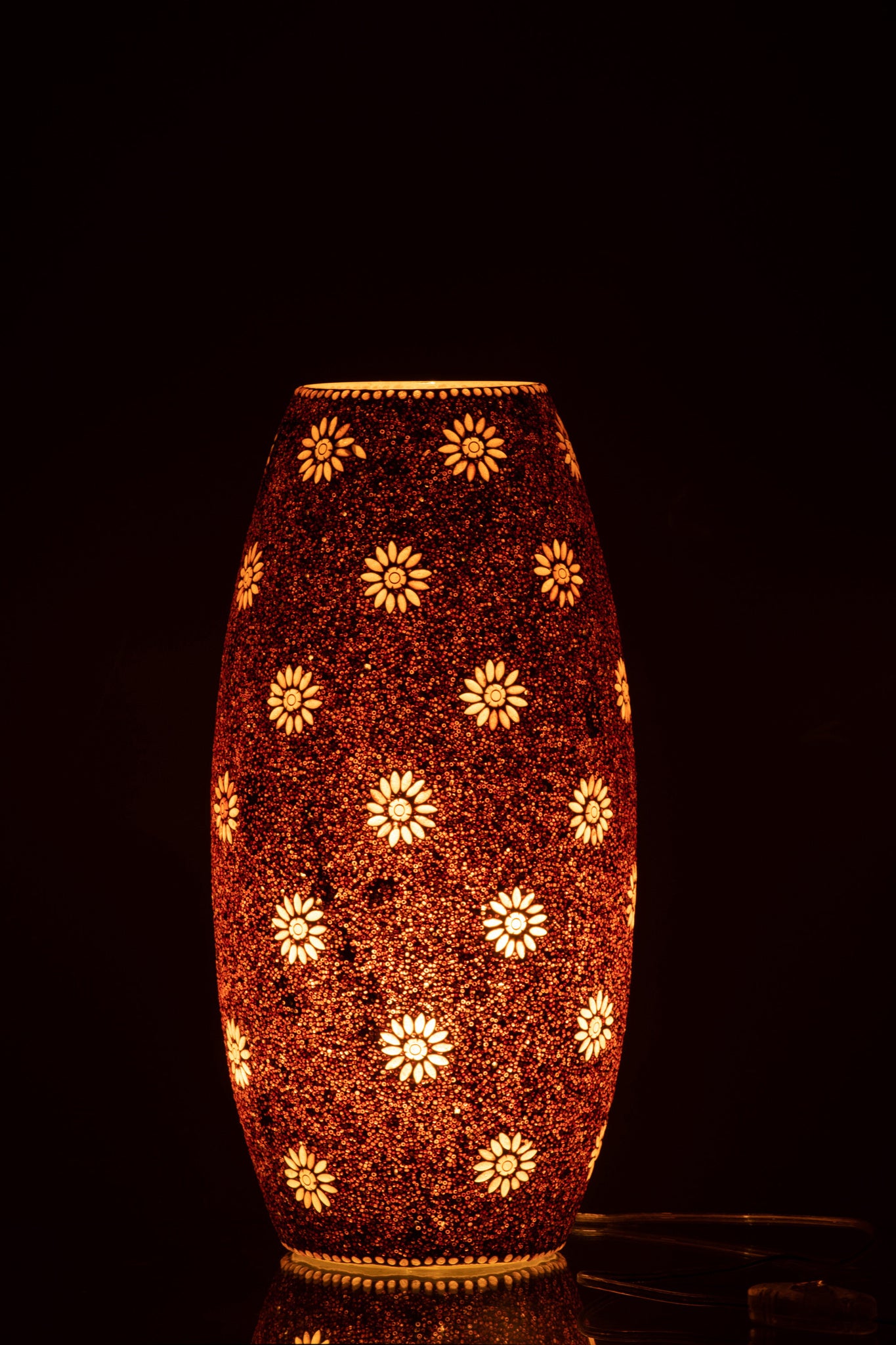 Lamp Bram Glas Rood Groot