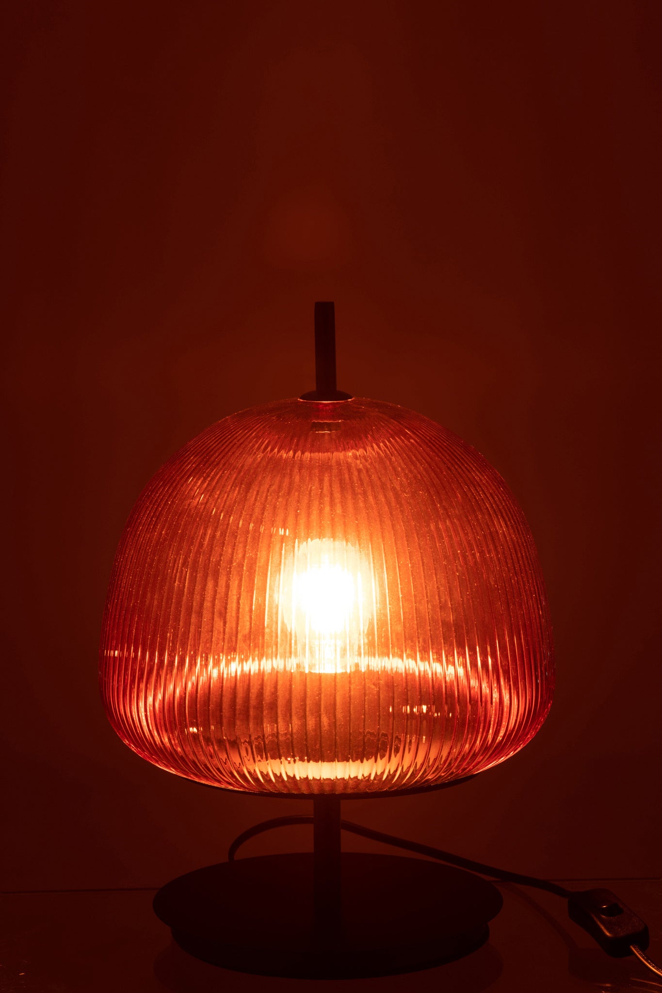 Tafellamp Oasis glas rood klein