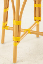 J-LINE KRUK ROTAN GEEL/WIT GROOT