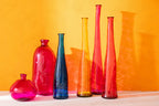 J-LINE VAAS BUBBLE GLAS FUCHSIA