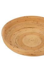 J-LINE SET VAN 2 SCHALEN ROTAN NATUURLIJK