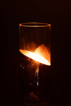 J-LINE WINDLICHT MOA GLAS TRANSPARANT/GOUD MEDIUM