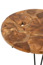 Salontafel Samuel Rond Teakhout Bruin